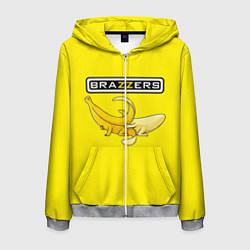 Мужская толстовка на молнии Brazzers: Yellow Banana