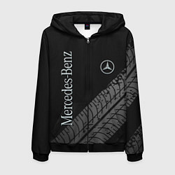 Толстовка 3D на молнии мужская Mercedes AMG: Street Style, цвет: 3D-черный