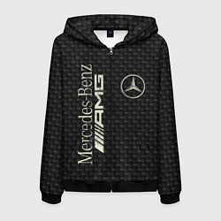 Толстовка 3D на молнии мужская Mercedes AMG: Dark Side, цвет: 3D-черный