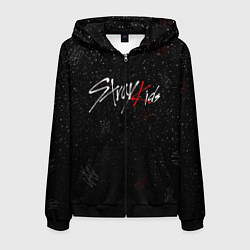 Толстовка 3D на молнии мужская STRAY KIDS, цвет: 3D-черный