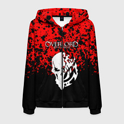 Толстовка 3D на молнии мужская OVERLORD, цвет: 3D-черный