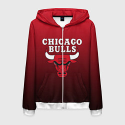 Мужская толстовка на молнии CHICAGO BULLS