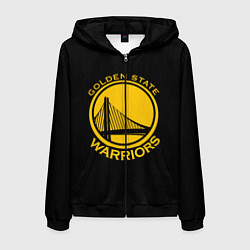 Толстовка 3D на молнии мужская GOLDEN STATE WARRIORS, цвет: 3D-черный