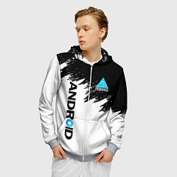 Толстовка 3D на молнии мужская DETROIT BECOME HUMAN, цвет: 3D-меланж — фото 2