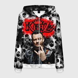 Толстовка 3D на молнии мужская Князь, цвет: 3D-белый