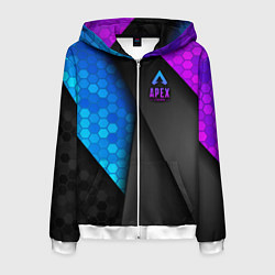 Толстовка 3D на молнии мужская Apex Legends, цвет: 3D-белый