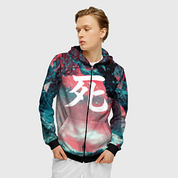 Толстовка 3D на молнии мужская Sekiro shadows die twice, цвет: 3D-черный — фото 2