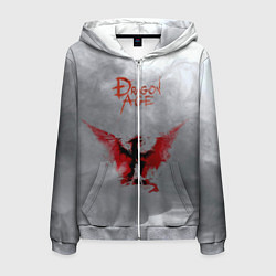 Толстовка 3D на молнии мужская Dragon Age, цвет: 3D-меланж