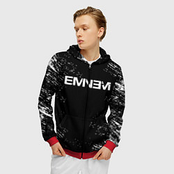 Толстовка 3D на молнии мужская EMINEM, цвет: 3D-красный — фото 2