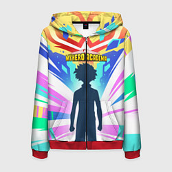 Толстовка 3D на молнии мужская Моя Геройская Академия, цвет: 3D-красный