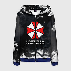 Толстовка 3D на молнии мужская UMBRELLA CORP, цвет: 3D-синий