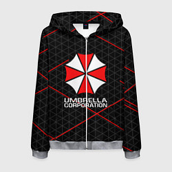 Толстовка 3D на молнии мужская UMBRELLA CORP, цвет: 3D-меланж