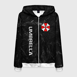 Толстовка 3D на молнии мужская UMBRELLA CORP, цвет: 3D-белый