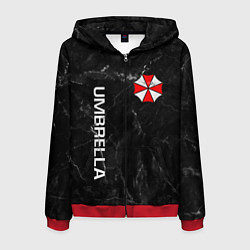 Толстовка 3D на молнии мужская UMBRELLA CORP, цвет: 3D-красный