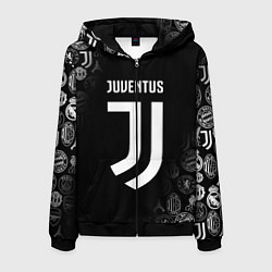 Толстовка 3D на молнии мужская JUVENTUS, цвет: 3D-черный