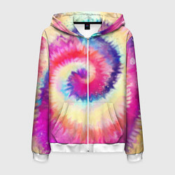 Мужская толстовка на молнии Tie Dye vortex