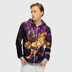 Толстовка 3D на молнии мужская KIMETSU NO YAIBA, цвет: 3D-меланж — фото 2