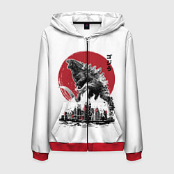 Мужская толстовка на молнии GODZILLA