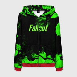 Толстовка 3D на молнии мужская FALLOUT, цвет: 3D-красный