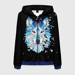 Мужская толстовка на молнии Волк