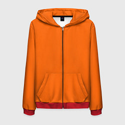 Мужская толстовка на молнии Цвет апельсиновая корка