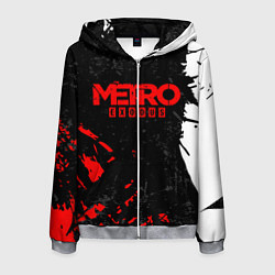Толстовка 3D на молнии мужская METRO EXODUS, цвет: 3D-меланж