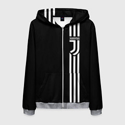 Толстовка 3D на молнии мужская JUVENTUS, цвет: 3D-меланж