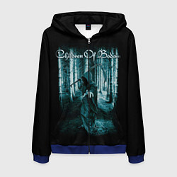 Толстовка 3D на молнии мужская Children of Bodom 14, цвет: 3D-синий