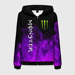 Толстовка 3D на молнии мужская MONSTER ENERGY, цвет: 3D-черный