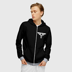 Толстовка 3D на молнии мужская ЛАСТ ОФ АС 2 ЦИКАДЫ, цвет: 3D-меланж — фото 2
