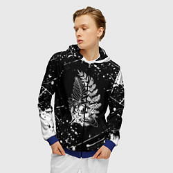 Толстовка 3D на молнии мужская THE LAST OF US ТАТУИРОВКА ЭЛЛИ, цвет: 3D-синий — фото 2