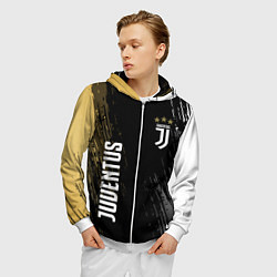 Толстовка 3D на молнии мужская JUVENTUS, цвет: 3D-белый — фото 2