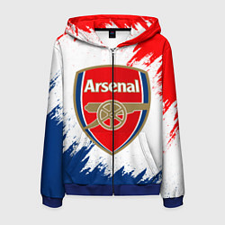 Толстовка 3D на молнии мужская ARSENAL, цвет: 3D-синий