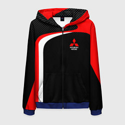 Толстовка 3D на молнии мужская EVO Racer uniform, цвет: 3D-синий