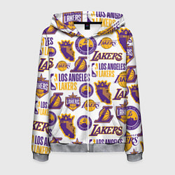 Мужская толстовка на молнии LAKERS LOGO