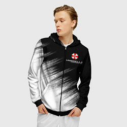 Толстовка 3D на молнии мужская Амбрелла, цвет: 3D-черный — фото 2