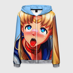 Мужская толстовка на молнии SAILOR MOON AHEGAO