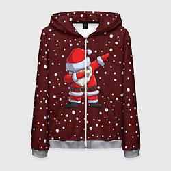 Толстовка 3D на молнии мужская Dab-Santa, цвет: 3D-меланж