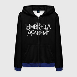 Толстовка 3D на молнии мужская Umbrella academy, цвет: 3D-синий