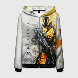 Толстовка 3D на молнии мужская DESTINY, WARLOCK, цвет: 3D-черный