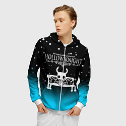 Толстовка 3D на молнии мужская HOLLOW KNIGHT, цвет: 3D-белый — фото 2