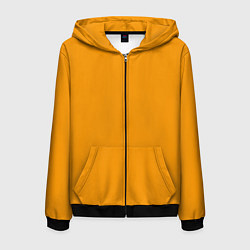 Мужская толстовка на молнии Цвет Шафран без рисунка