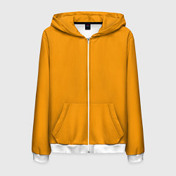 Мужская толстовка на молнии Цвет Шафран без рисунка