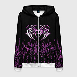 Толстовка 3D на молнии мужская GHOSTEMANE, цвет: 3D-белый