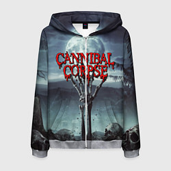 Толстовка 3D на молнии мужская CANNIBAL CORPSE, цвет: 3D-меланж