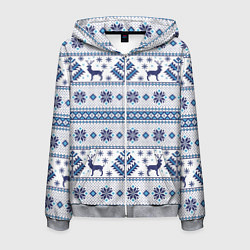 Мужская толстовка на молнии Русские народные узоры