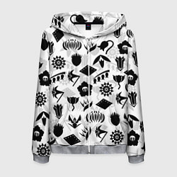 Толстовка 3D на молнии мужская БЛИЧ КАПИТАНЫ ГОТЕЙ 13 ЭМБЛЕМЫ, цвет: 3D-меланж