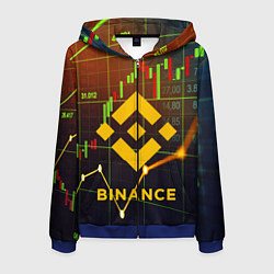 Мужская толстовка на молнии BINANCE БИНАНС БАНАН