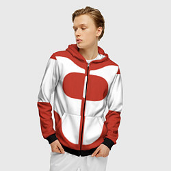 Толстовка 3D на молнии мужская Костюм Омни-Мэна, цвет: 3D-черный — фото 2