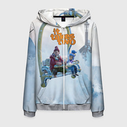 Толстовка 3D на молнии мужская It Takes Two Коди и Мэй, цвет: 3D-меланж